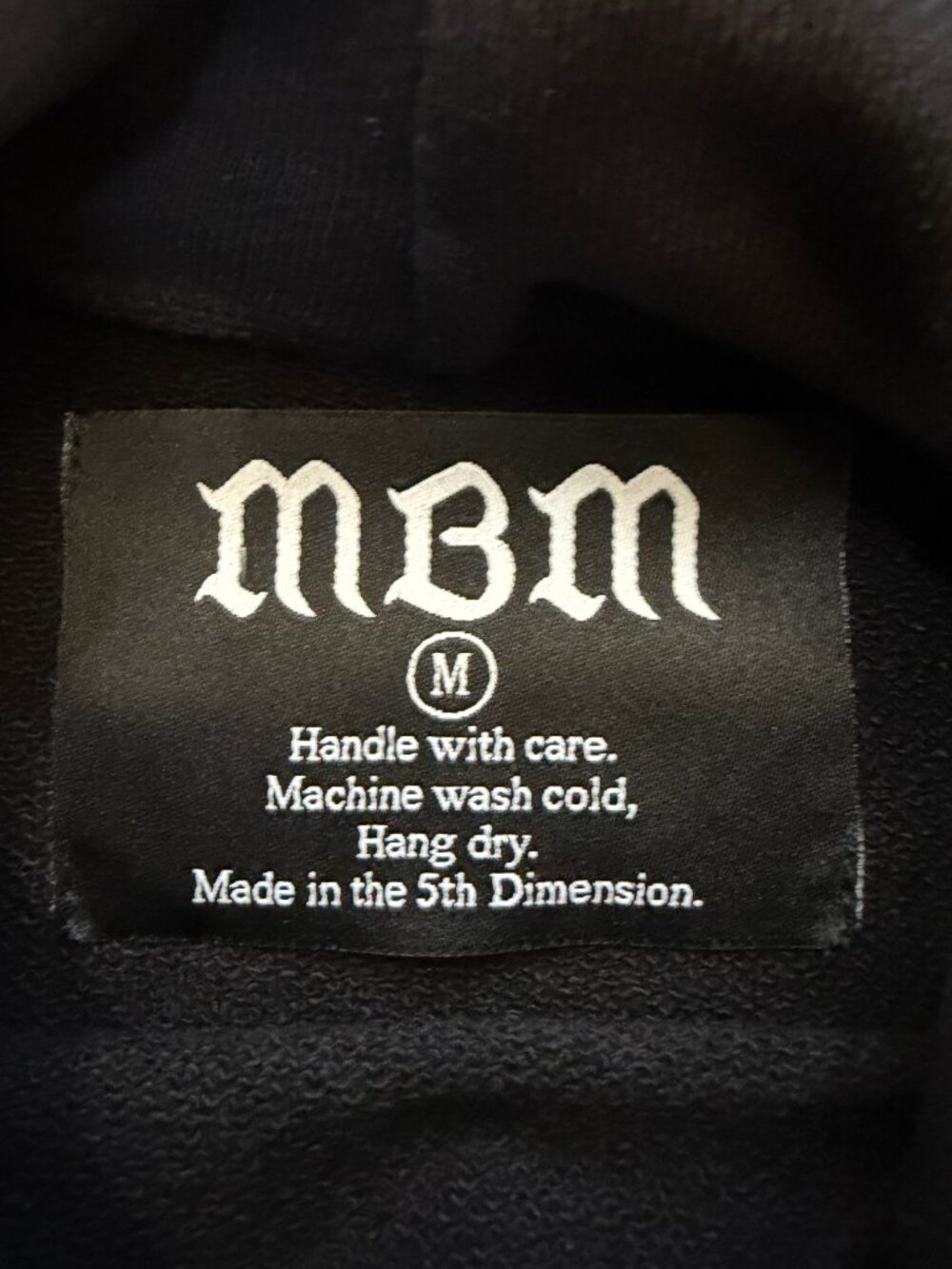 MBM Clothing Marcos Alvarado Black Sinner Hoodie Winged Skeleton Size M - Picture 7 of 11
